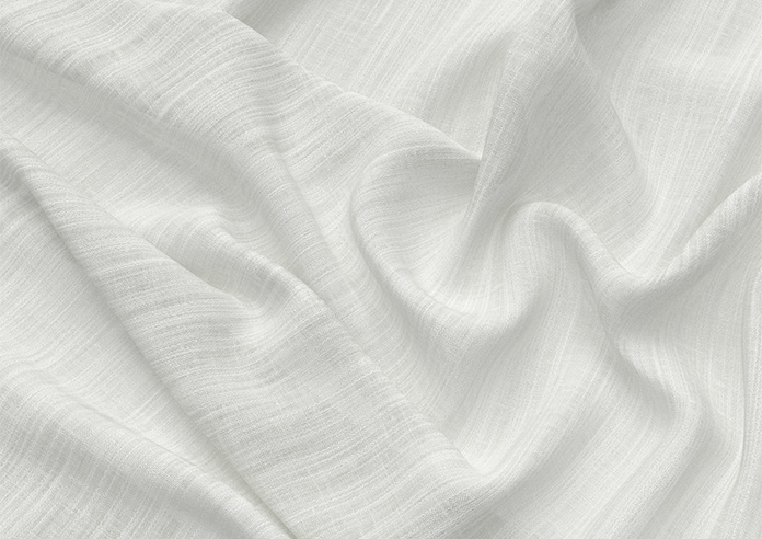 Novara Voile, Chiffon White - Twist&Fit Roman Blind - Image 4
